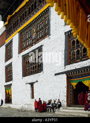 Tsechu Paro au Bhoutan - le pays des thunder dragon Banque D'Images