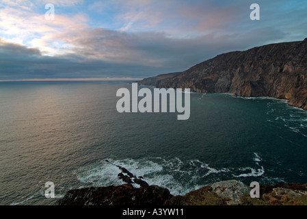 Douce soirée light plus de Slieve League County Donegal Ireland Banque D'Images