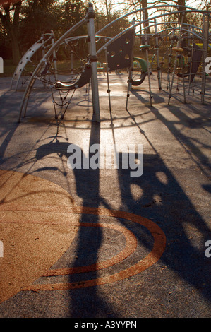 Poules & Shadows,une soirée Photo de Hanley Park à Stoke-On-Trent Staffordshire UK Banque D'Images