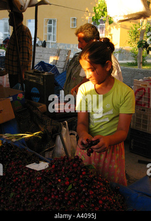 Street bazaar Alanya Turquie Banque D'Images