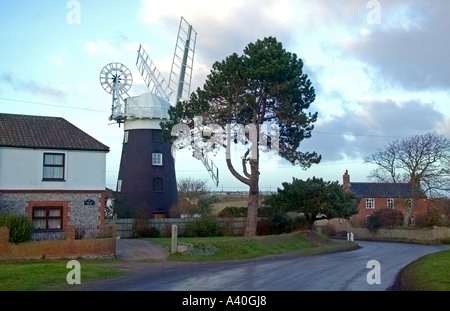 Stow mill, ou parfois appelé moulin Paston Mundesley Norfolk Banque D'Images