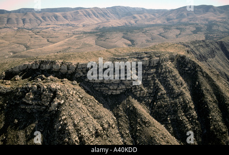 Montagnes Guadalupe aériennes Texas USA Banque D'Images