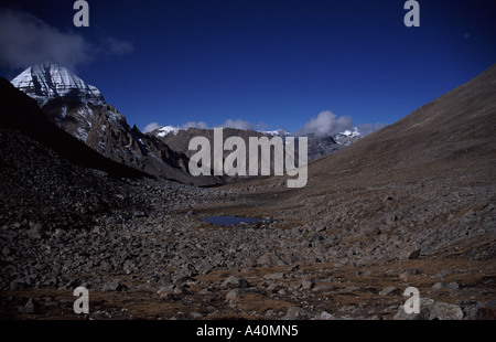 Mont Kailash, Tibet, l'Asie de l'Ouest Banque D'Images