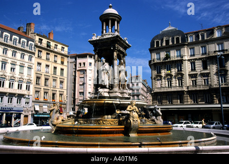 Fontaine des Jacobins ( Place des Jacobins ) lyon rhone Valley France Banque D'Images