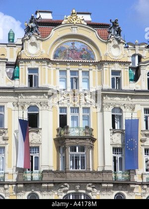 Ministère du Commerce et du développement régional la place de la Vieille Ville Prague République tchèque Voyage Banque D'Images