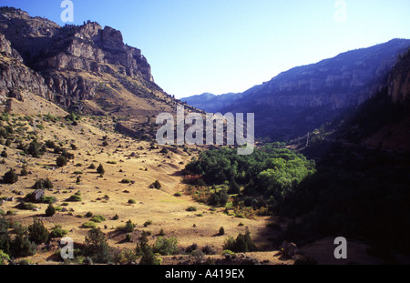 Dix couchages Canyon, Wyoming, USA Banque D'Images