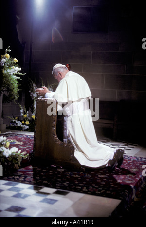 Le Pape Jean Paul II Visite Detroit Banque D'Images