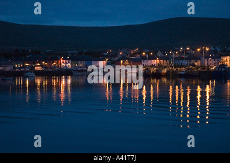 Nuit à Portmagee, Irlande Banque D'Images