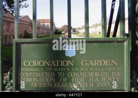 Jardin couronnement Beverley Yorkshire UK Banque D'Images