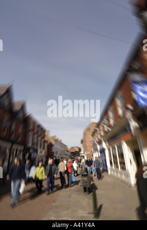 Marteau sans frais la rue principale reliant le mercredi marché avec le marché du samedi Beverley Yorkshire UK Banque D'Images