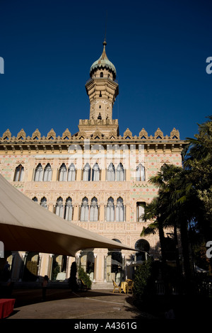 Villa Crespi - palais aristocratique au Maroc style. Orta San Giulio, Verbania, Italie Banque D'Images