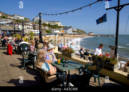 Spyglass Inn Little Rock mer Ile de Wight Angleterre Royaume-uni Grande-Bretagne Banque D'Images