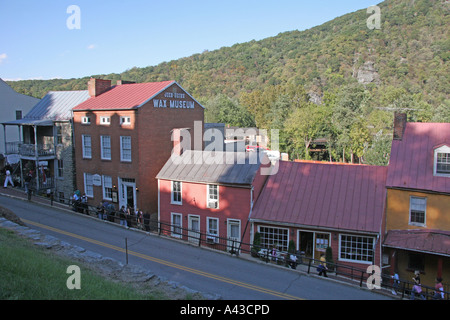 Musée de cire sur la rue Harpers Ferry Banque D'Images