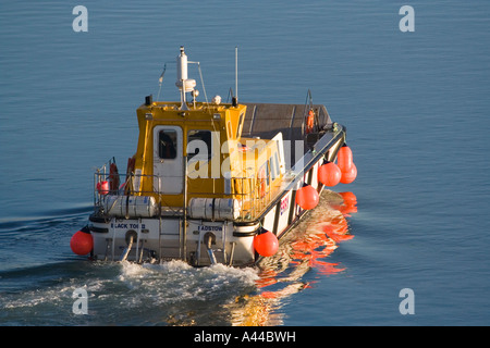 Traversier pour passagers Thor 2. Quitter le port de Padstow. Cornouailles du nord. UK. Ferry entre Padstow et Rock. Banque D'Images