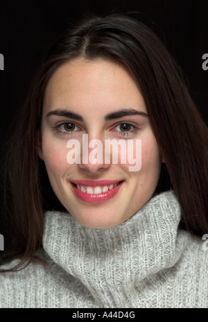 Belle jeune femme portrait Banque D'Images