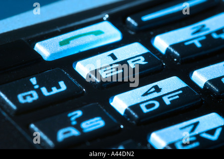 Close up shot macro d'un appareil de communication portatif BlackBerry Banque D'Images