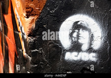 Pochoir ACDC à Melbourne, Australie Banque D'Images