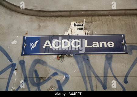 ACDC Lane, Melbourne, Australie Banque D'Images