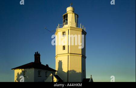 Phare avant-pays du nord Île de Thanet kent construit en 1732 le dernier phare est entièrement automatisé Banque D'Images