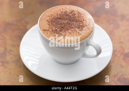 Moka café délicieux combine le café et le chocolat dans une boisson parfaite Banque D'Images