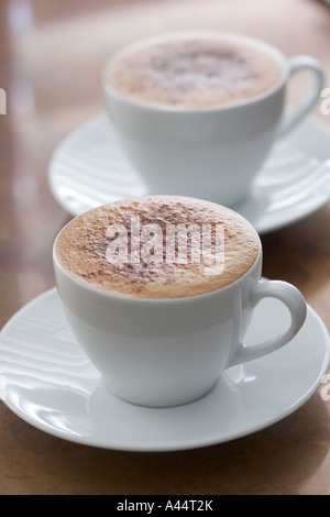 Moka café délicieux combine le café et le chocolat dans une boisson parfaite Banque D'Images