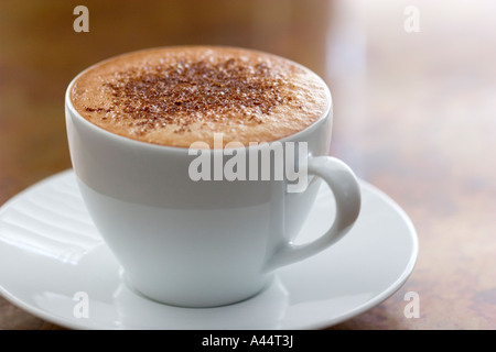 Moka café délicieux combine le café et le chocolat dans une boisson parfaite Banque D'Images