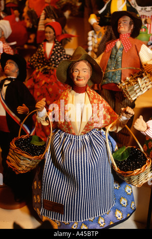 Aubagne France Santons provençaux traditionnels chiffres la crèche de Noël Banque D'Images