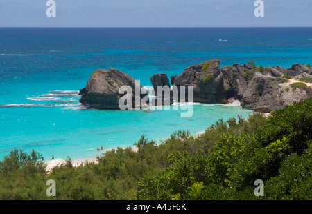 Warwick Long Bay, sur la côte sud de l'Bermudes Banque D'Images