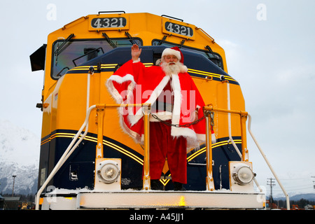 Maison de vacances ALASKA Seward Alaska Railroad Train Banque D'Images