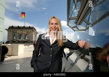 Martina Krogmann, député CDU du Bundestag sur le Parlement, Berlin, Allemagne Banque D'Images