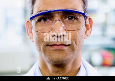 Close up of Indian homme avec des lunettes Banque D'Images