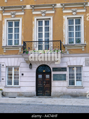 Naissance de Marie Curie Varsovie Pologne Banque D'Images