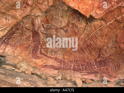 L'art aborigène, Kununurra, Australie II Banque D'Images