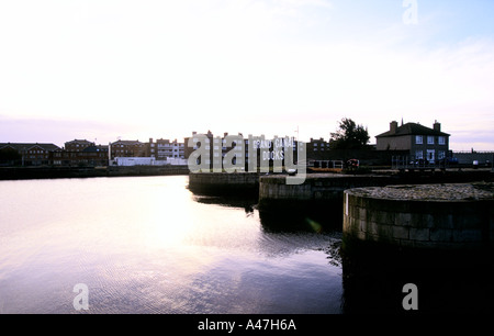 Grand canal de dublin 1999 serrures Banque D'Images