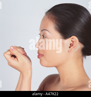 Portrait d'une femme asiatique Banque D'Images