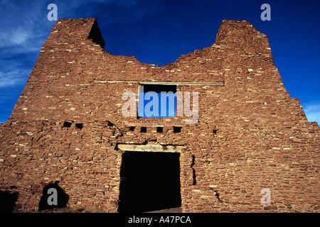 Ruines Quarai, Salinas Pueblo Missions National Monument, New Mexico, USA Banque D'Images