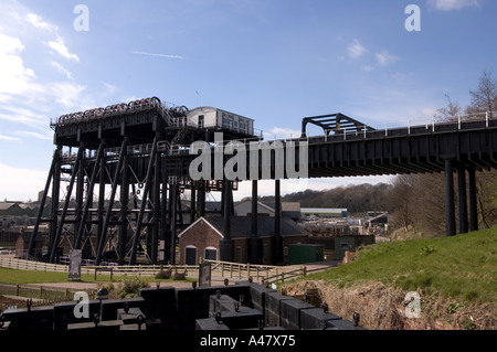 Élévateur à bateau Anderton après restauration Banque D'Images