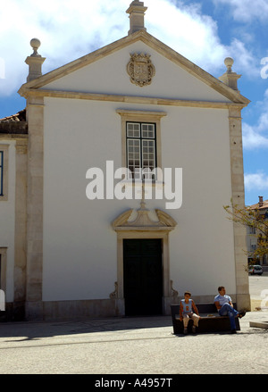 Voir l'église blanche typique de l'architecture ecclésiastique Aveiro Iberia Espagne Amérique du Nord du Portugal l'Europe Banque D'Images