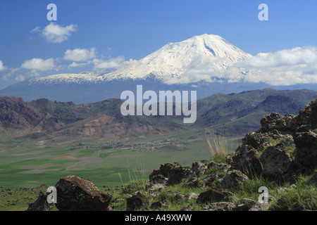 Paysage de lave du mont Ararat, en Turquie, est de l'Anatolie, Dogubayzit Banque D'Images