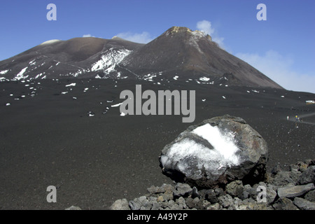 L'Etna en Sicile, Italie, Sicile Banque D'Images