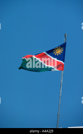 Drapeau de la Namibie Banque D'Images