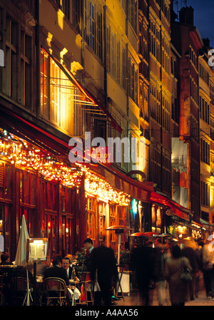 Rue Mercière, Lyon, vallée du Rhône, France Banque D'Images