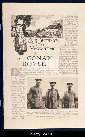 Les éléments de l'archive de Sir Arthur Conan Doyle, auteur. Un article de Conan Doyle Banque D'Images