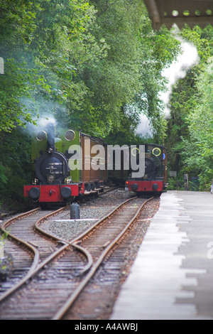 Talyllyn train victorien avec deuxième train Banque D'Images