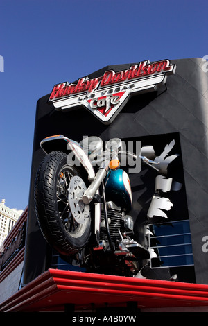 LAS VEGAS nous la Harley Davidson Cafe sur Las Vegas Boulevard la séquence PHOTO GERRIT DE HEUS Banque D'Images