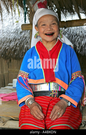 Femme de Karen Hill en Thaïlande Banque D'Images