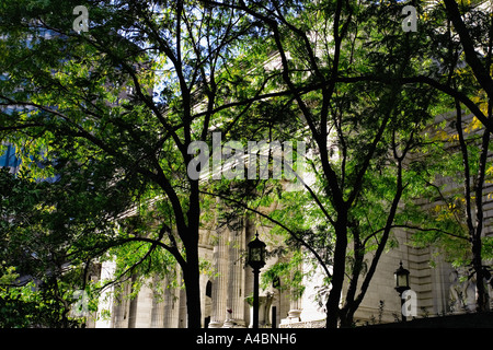 La New York Public Library à Midtown Manhattan Banque D'Images