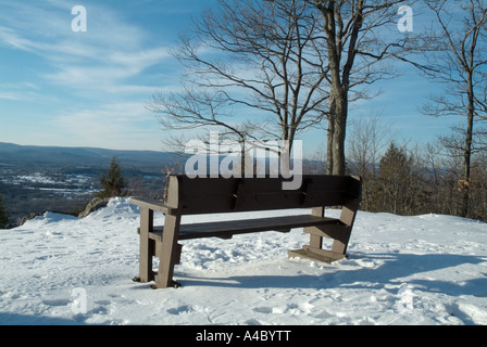 Mount Tom State Reservation à Holyoke, Massachusetts USA Metacomet Monadnock M M Trail Banque D'Images