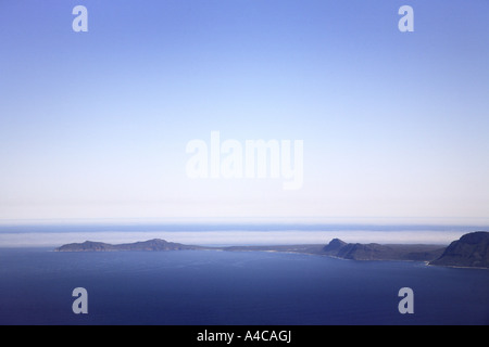 Vue aérienne de la péninsule du Cap de Bonne-Espérance, Afrique du Sud Banque D'Images