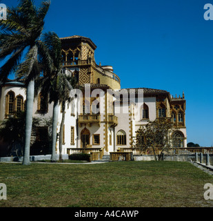 Ca zan D qui est la résidence historique Ringling à Sarasota en Floride Banque D'Images